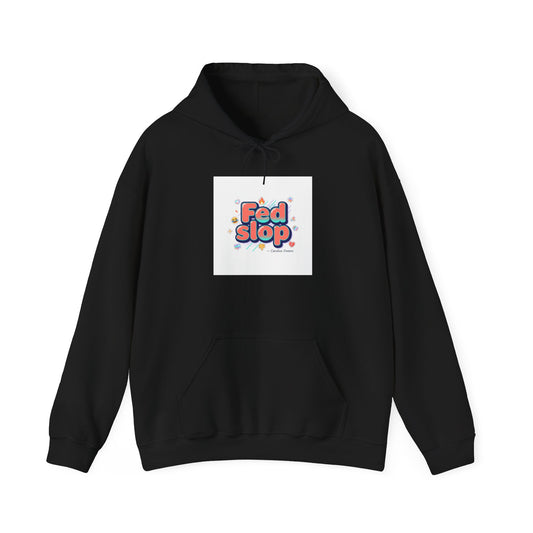 Fed Slop Retro Bubble Logo Hoodie | internet lingo, slang hoodie