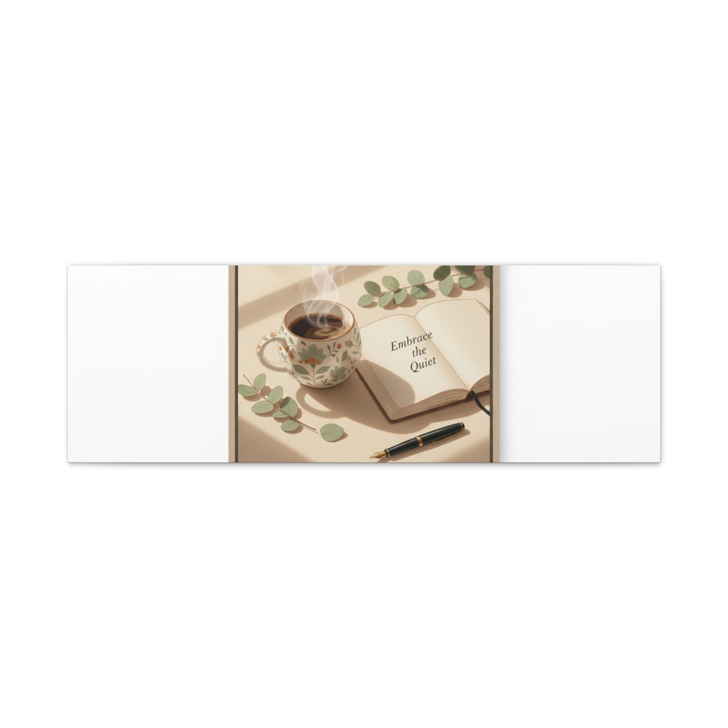 embrace the quiet canvas | morning routine art, sunrise decor