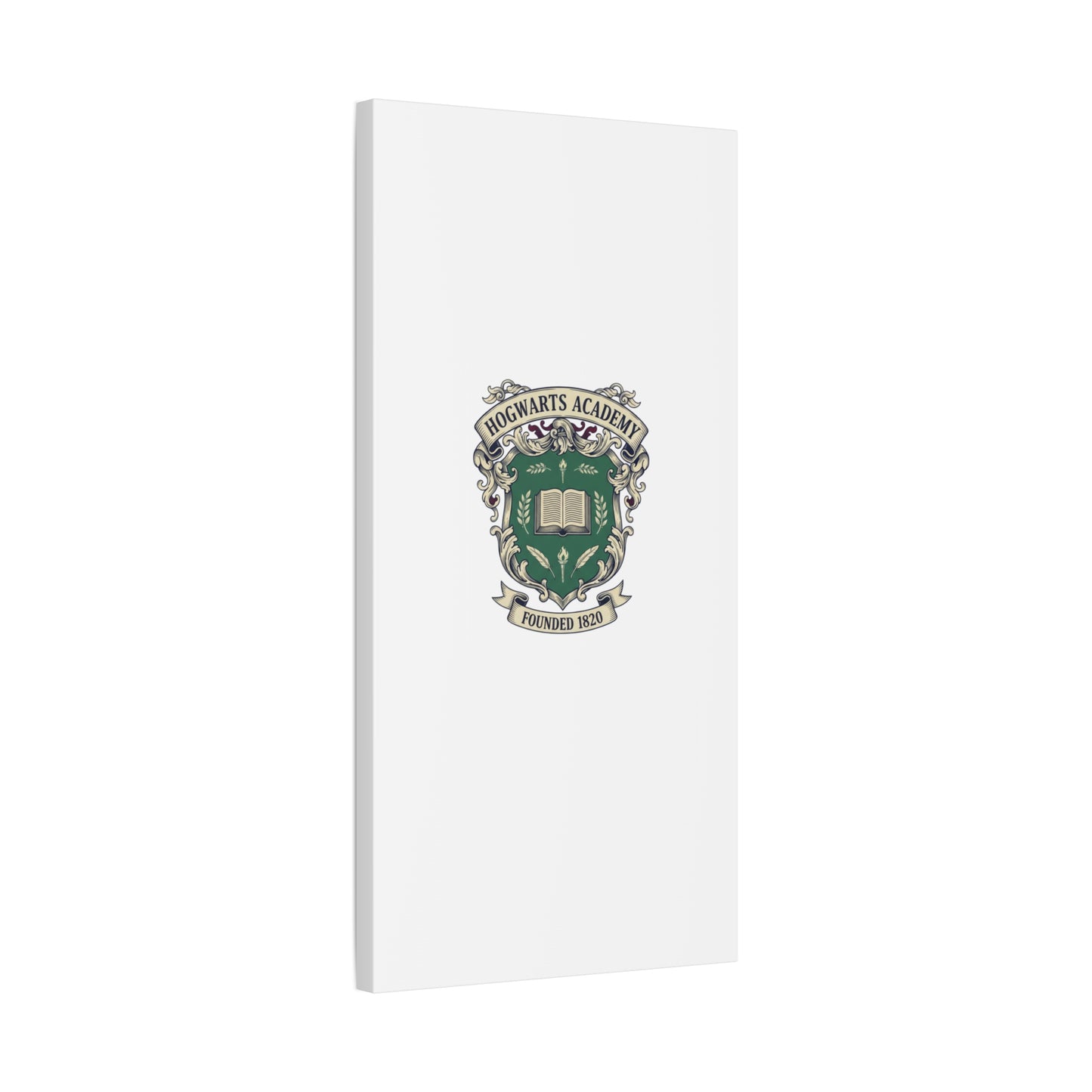 Hogwarts Ivy-Style Emblem Canvas | vintage club logo, old money crest