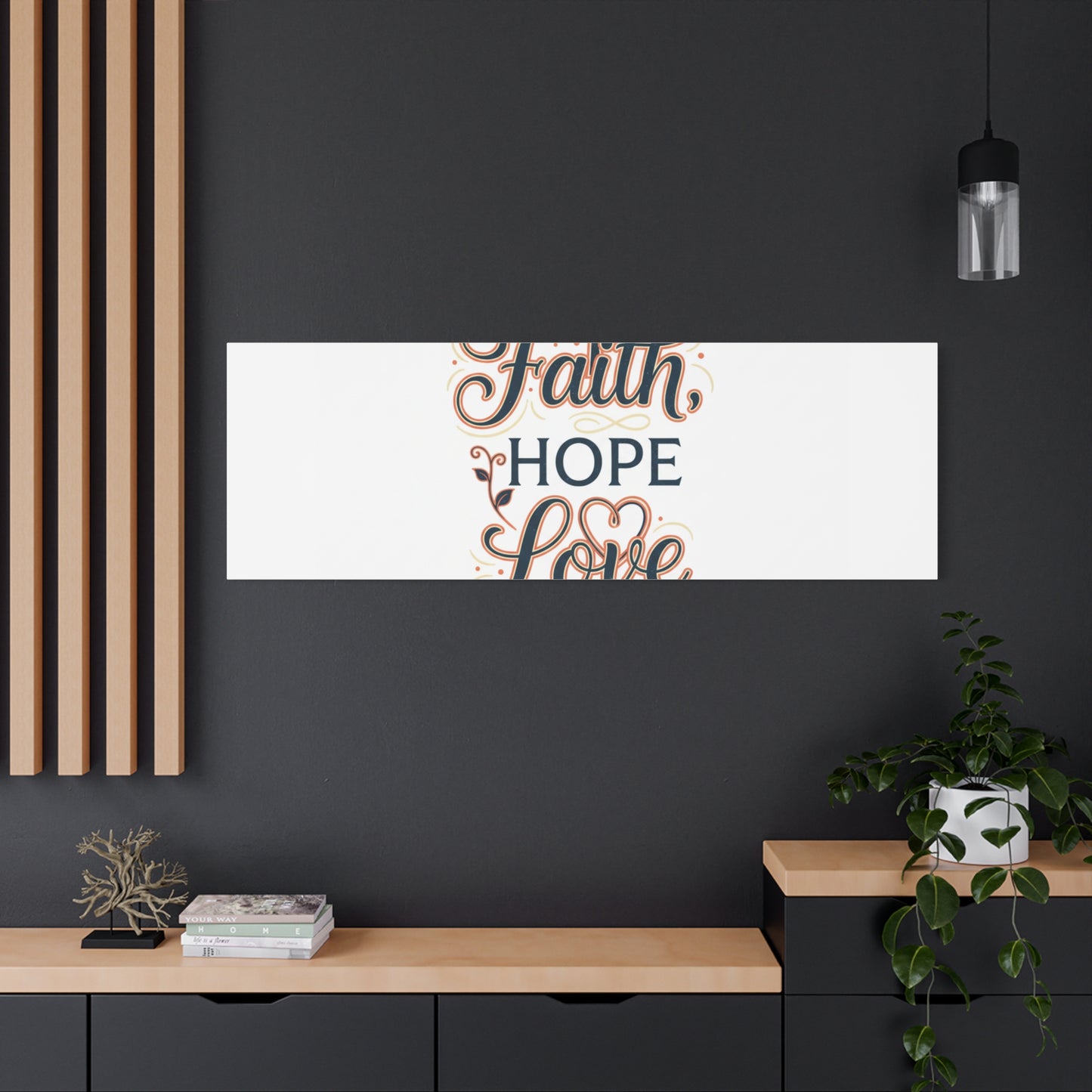 Faith Hope Love canvas, wall art