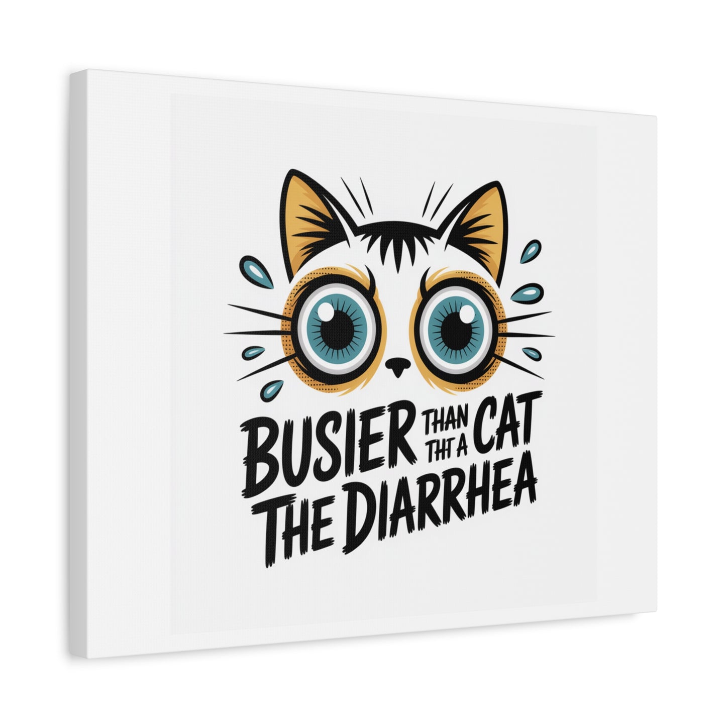 Humorous Cat  Canvas Wall Art