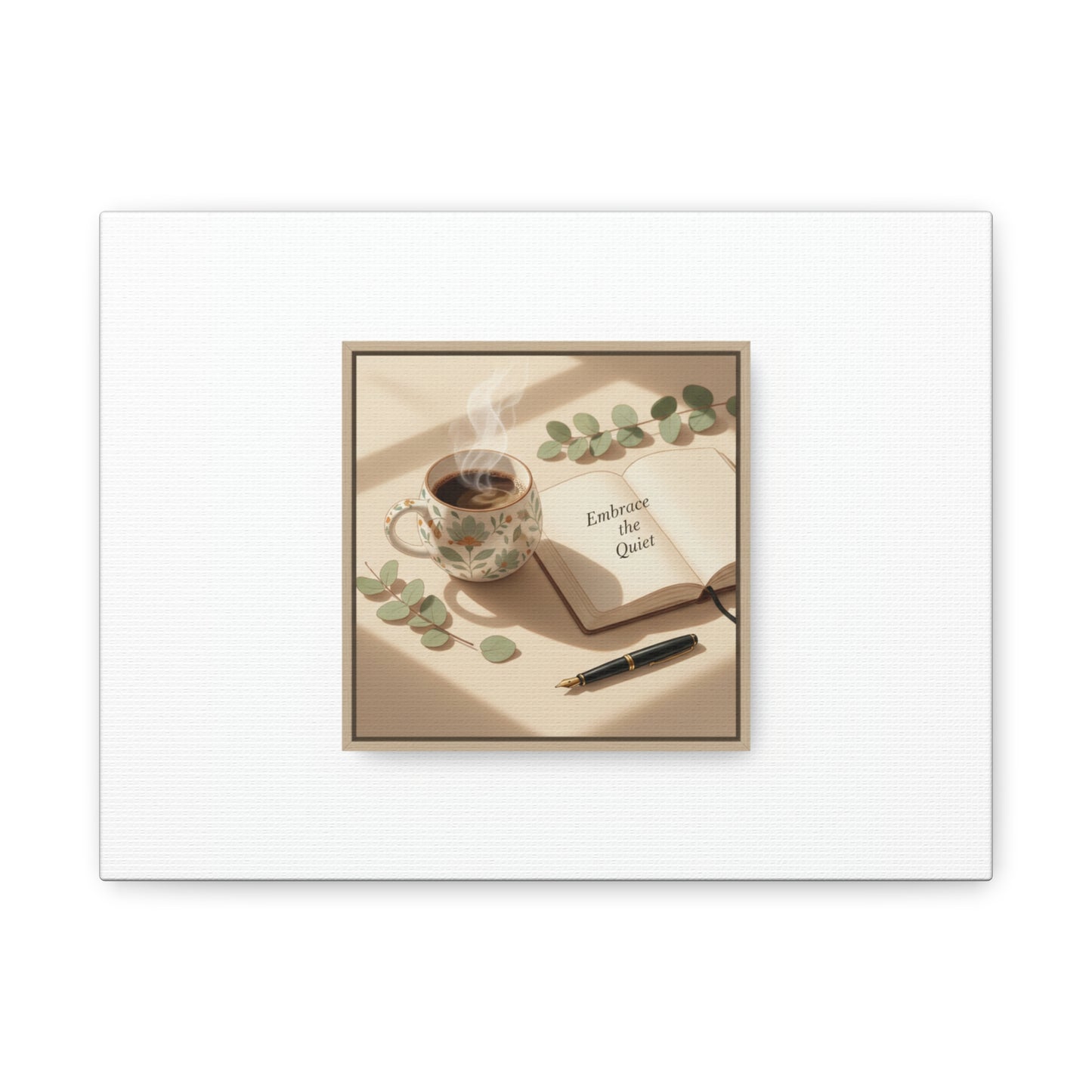 embrace the quiet canvas | morning routine art, sunrise decor
