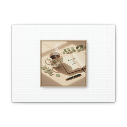 embrace the quiet canvas | morning routine art, sunrise decor
