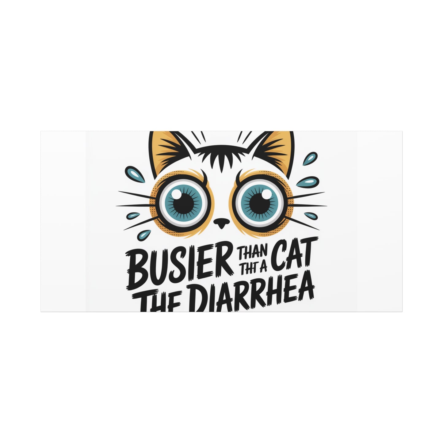 Humorous Cat  Canvas Wall Art