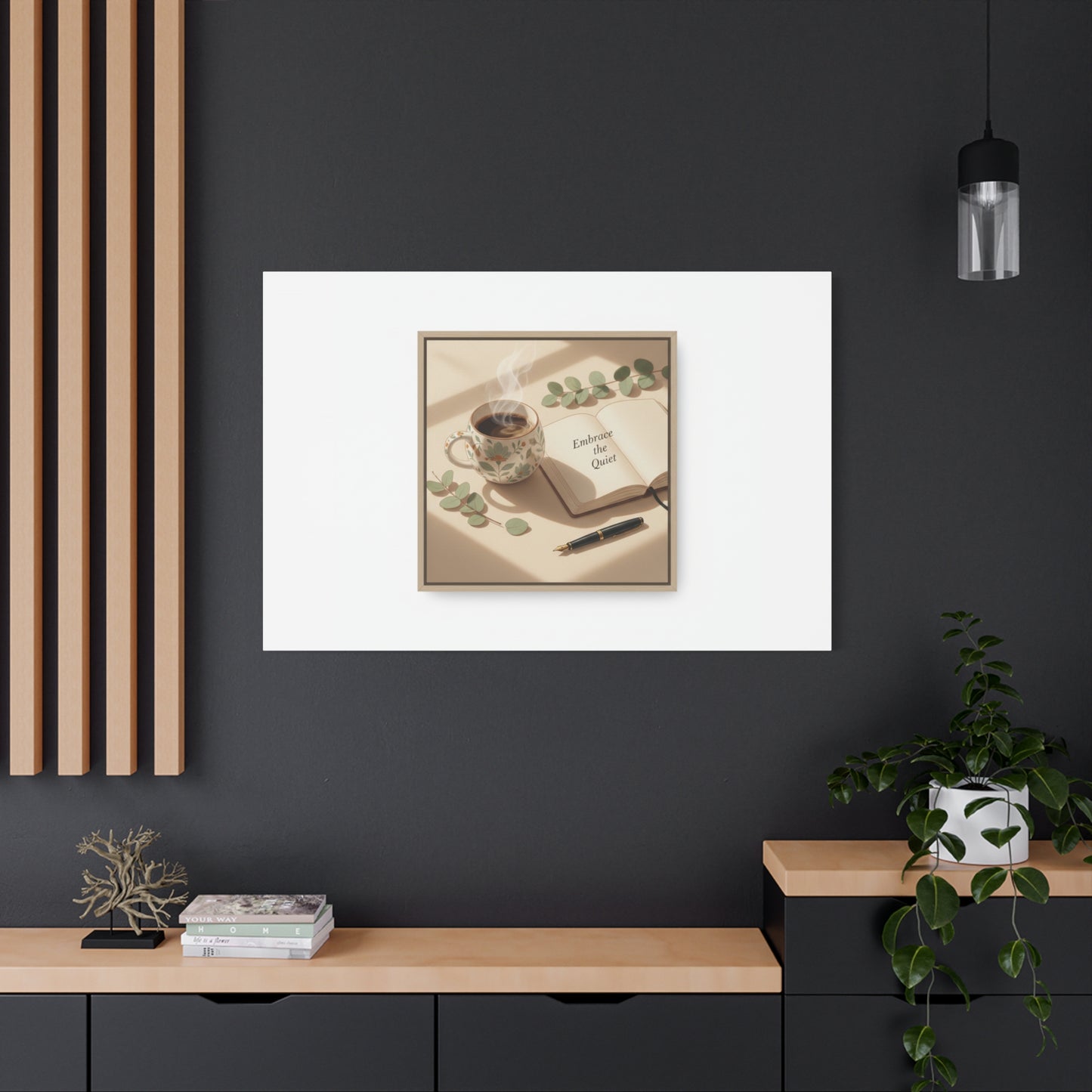 embrace the quiet canvas | morning routine art, sunrise decor