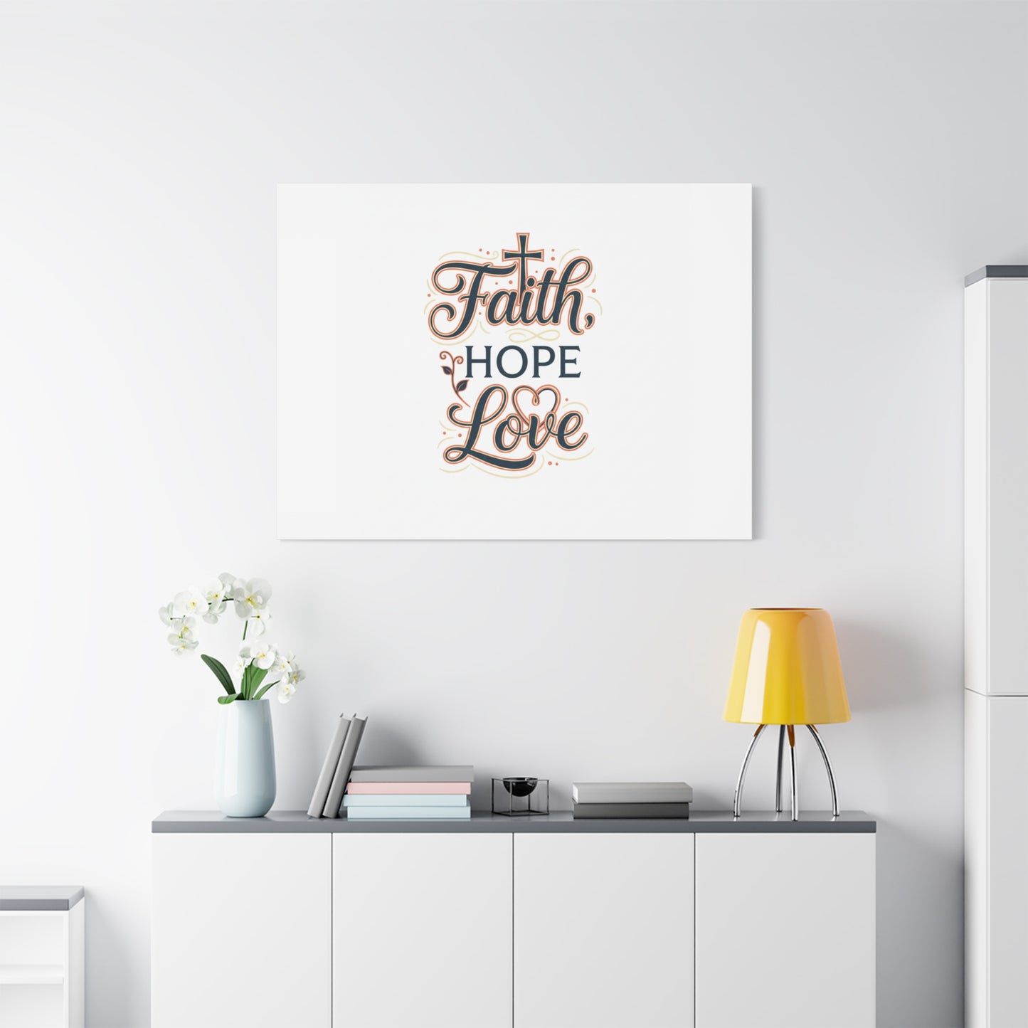 Faith Hope Love canvas, wall art