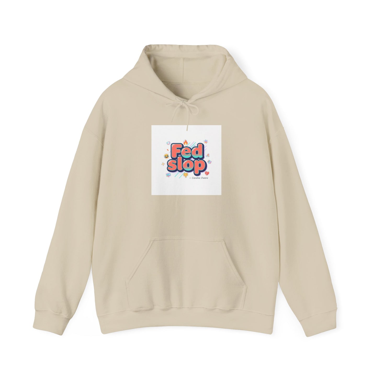 Fed Slop Retro Bubble Logo Hoodie | internet lingo, slang hoodie
