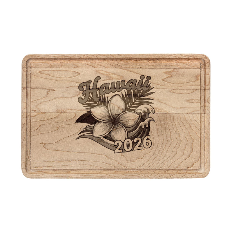 Hawaii 2026 Engraved Wooden Cutting Board