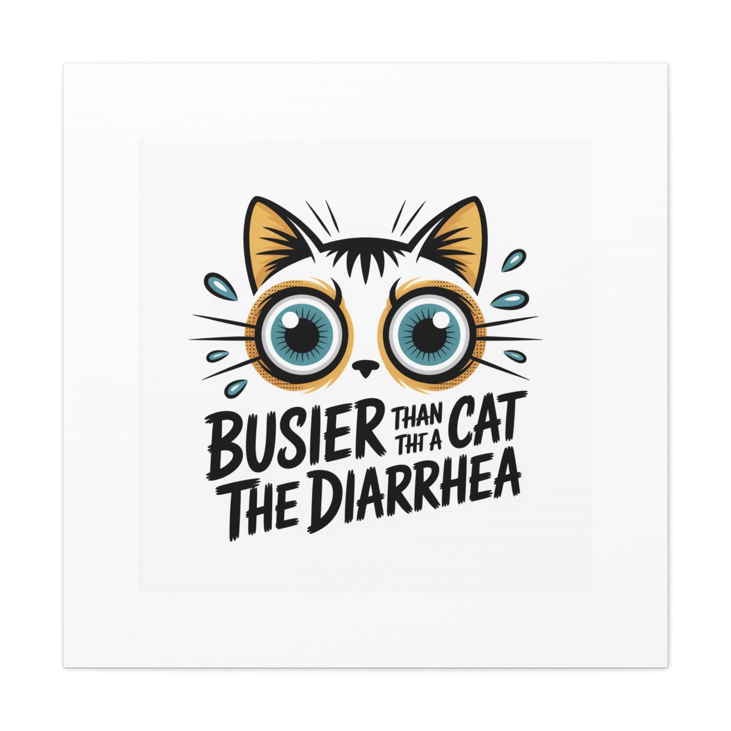 Humorous Cat  Canvas Wall Art