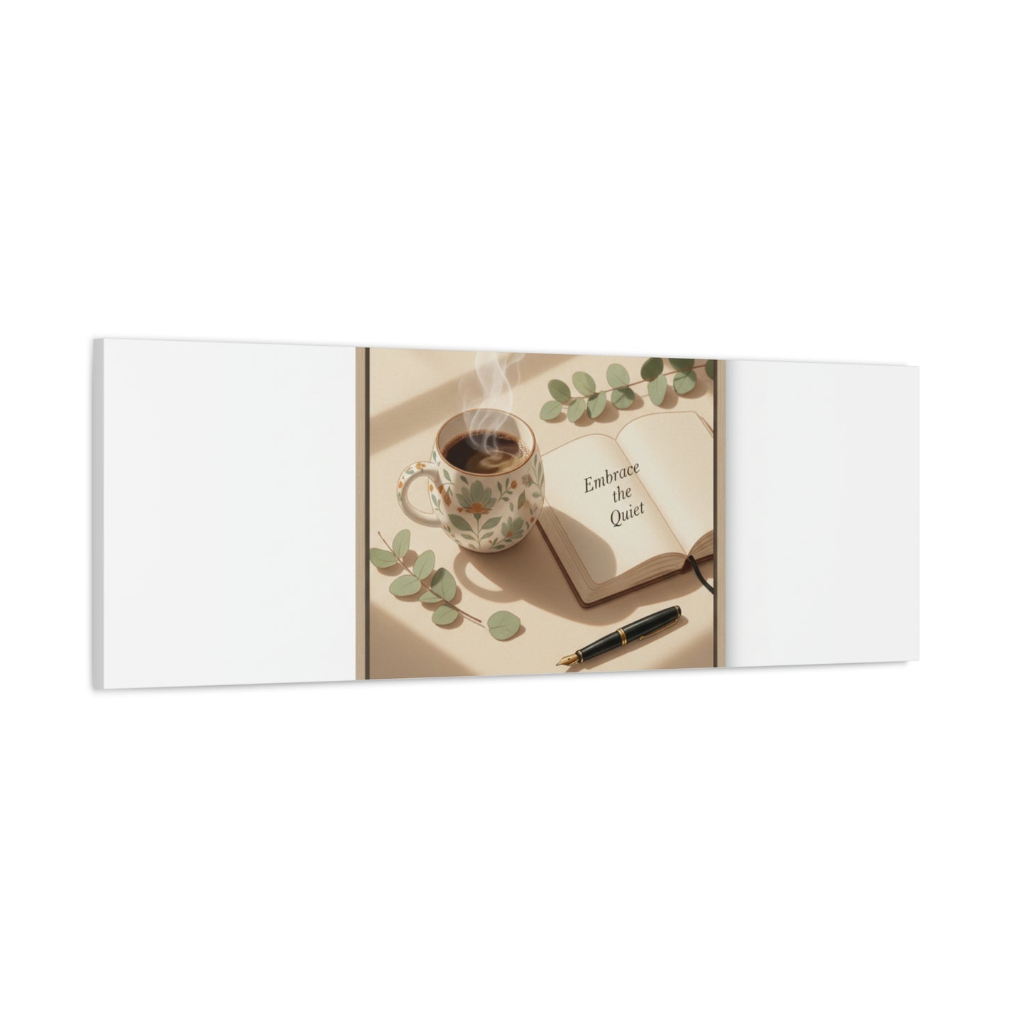 embrace the quiet canvas | morning routine art, sunrise decor