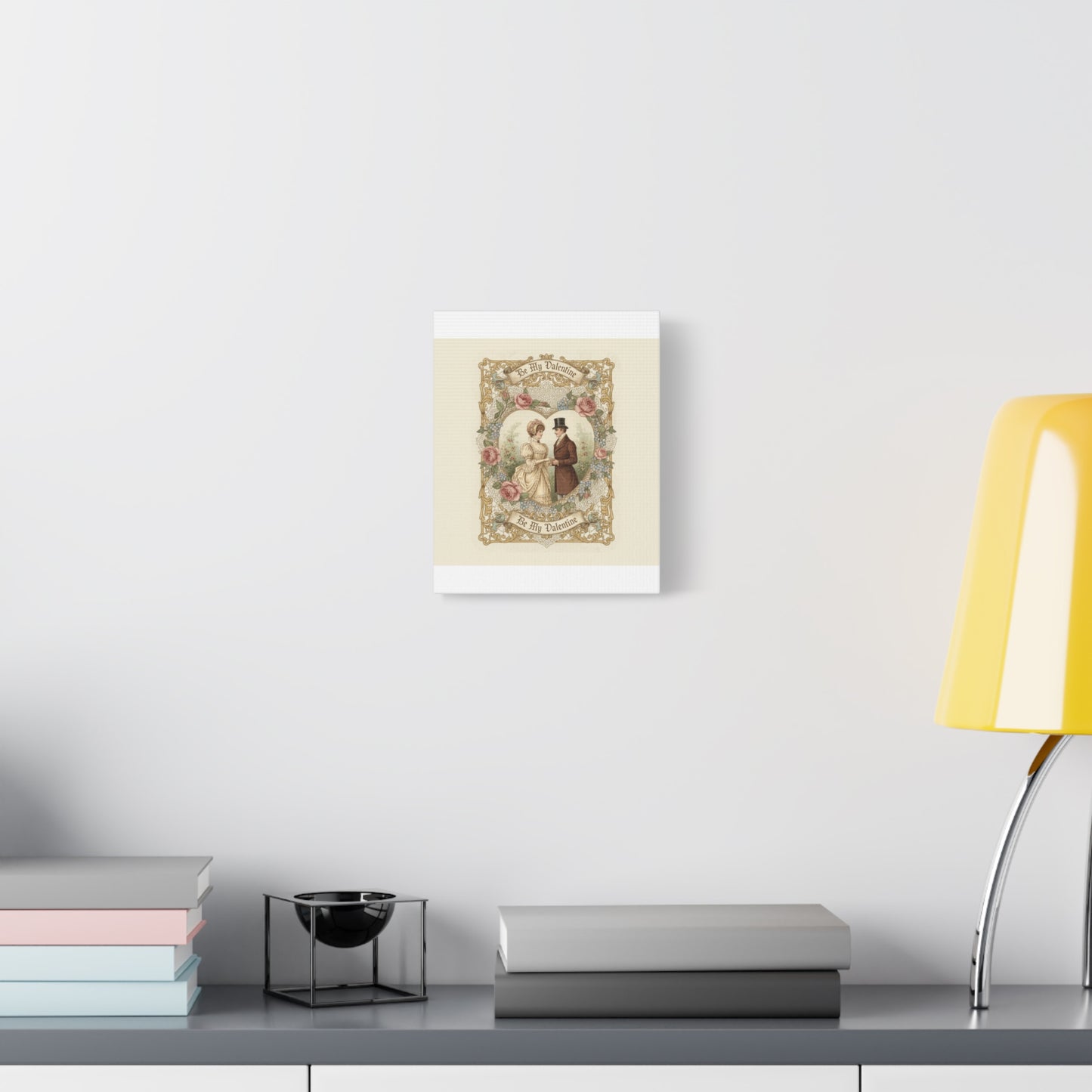 Victorian Valentine Print Canvas | Retro Americana, Vintage Romance