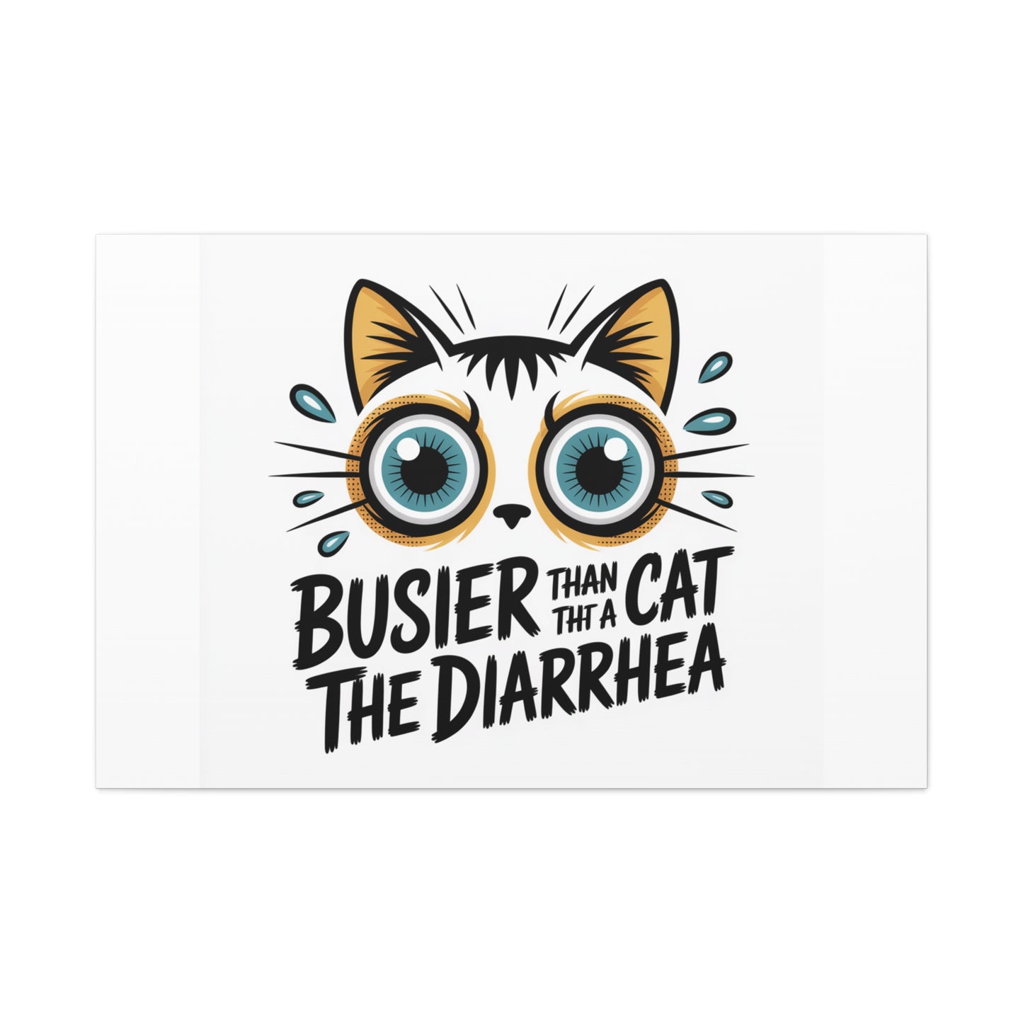 Humorous Cat  Canvas Wall Art