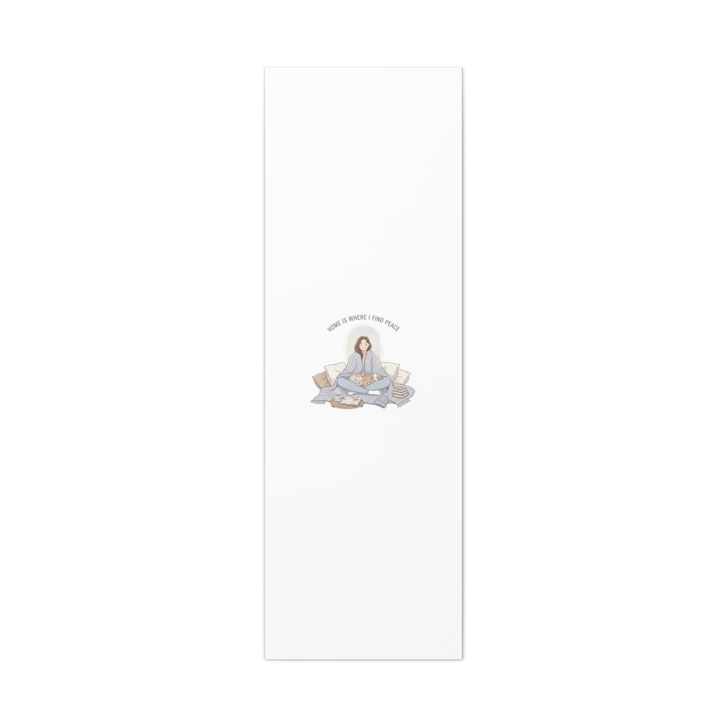 Home Is Where I Find Peace Canvas | Cozy Homebody Wall Art, Introvert Winter