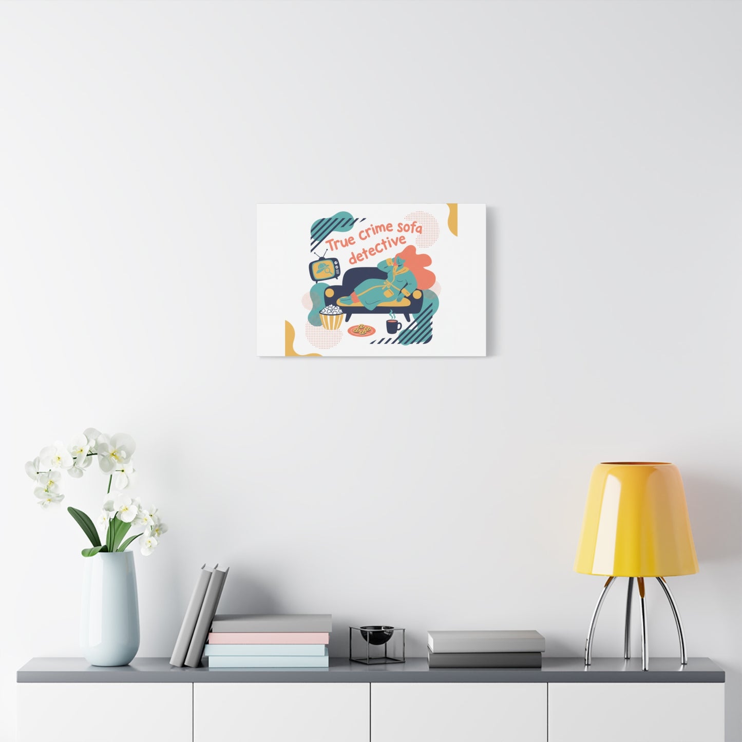 True Crime Sofa Detective Canvas