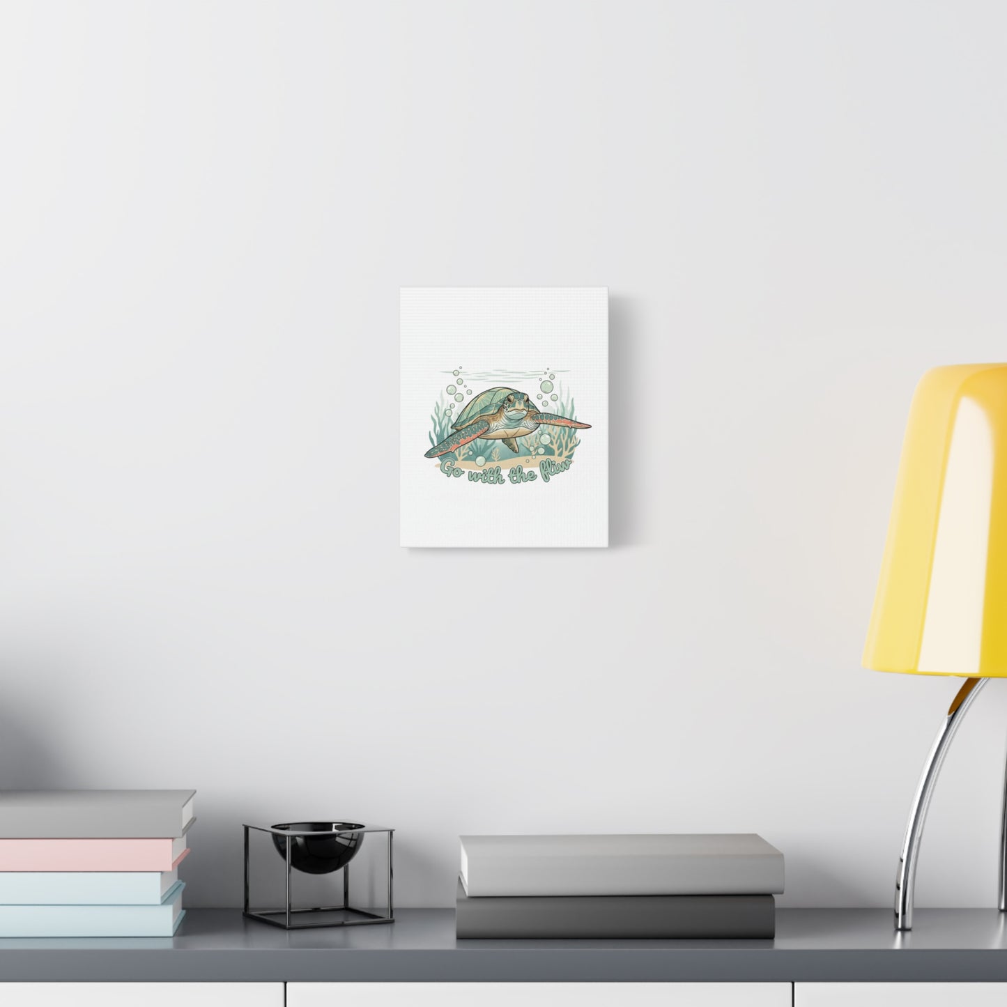 Go with the Flow Turtle Canvas