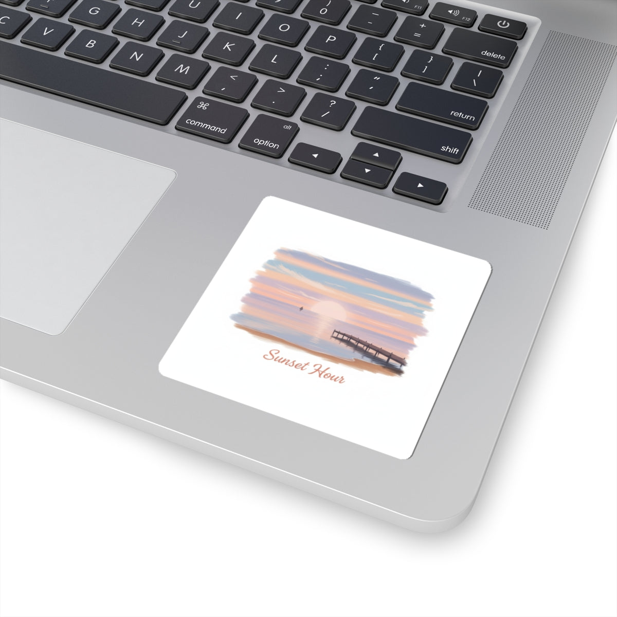 Sunset Hour Sticker | Quiet Luxury, Minimal Gold Accents