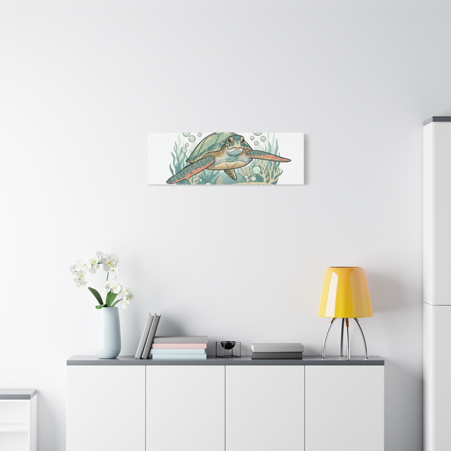 Go with the Flow Turtle Canvas