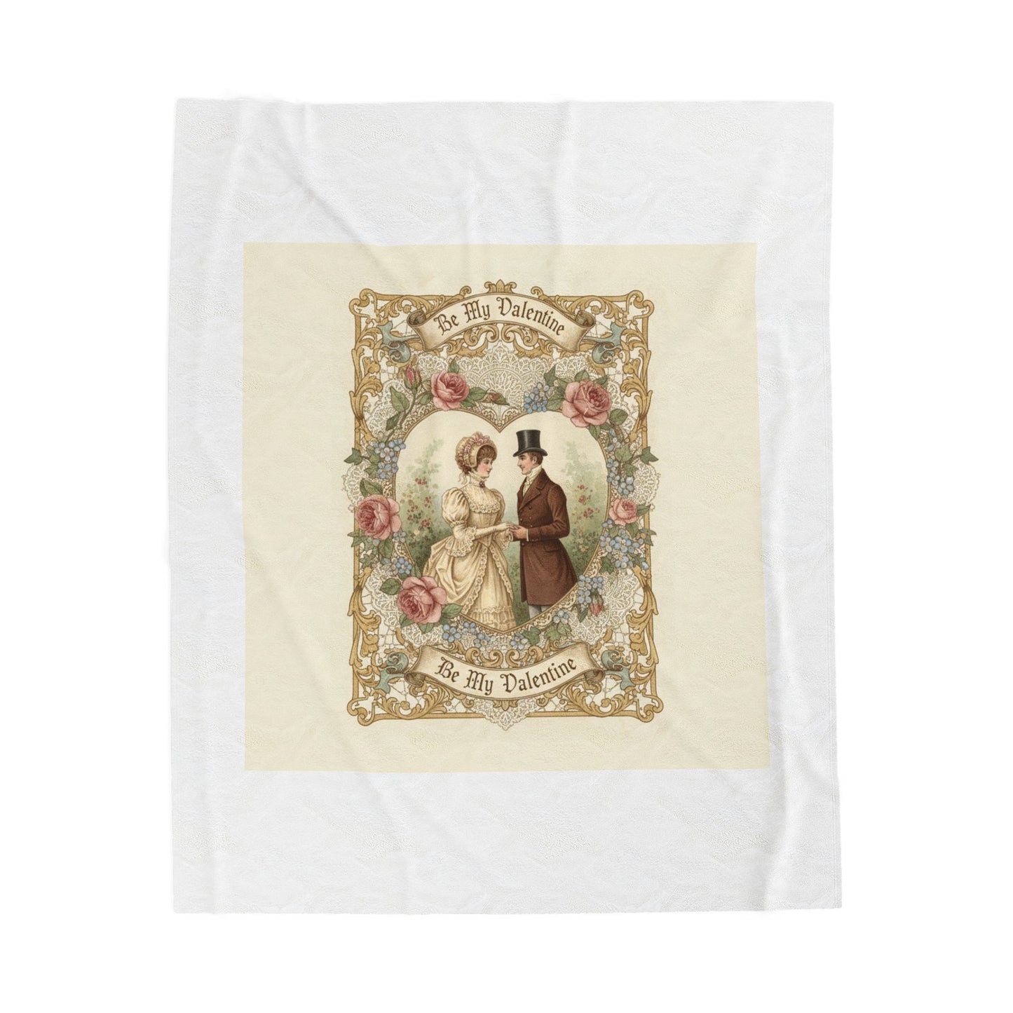 Vintage Valentine Velvet Blanket | Retro Americana, Roadside Diner Style