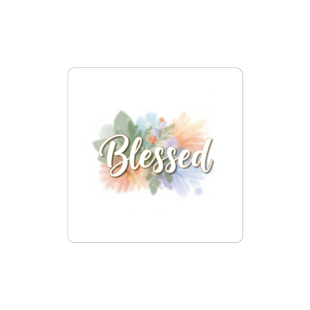 Blessed floral - text Sticker