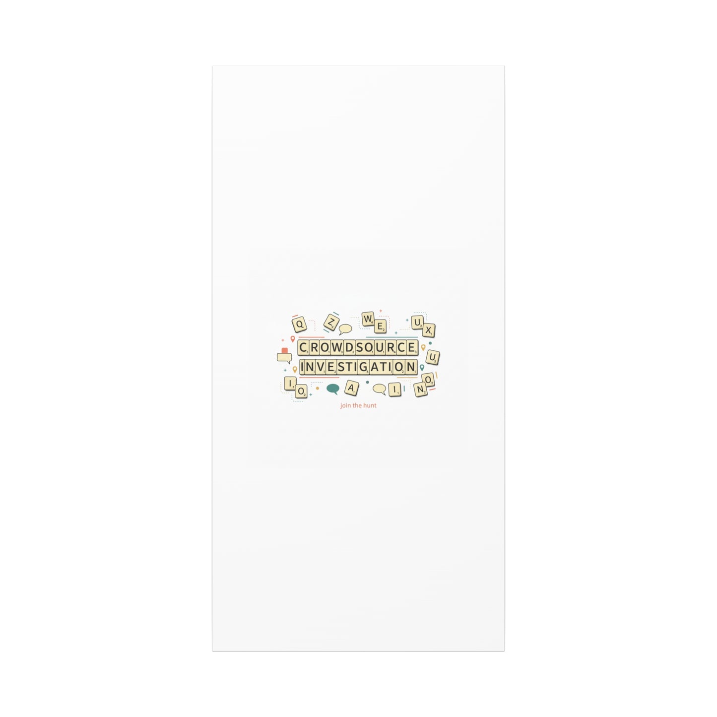 Crowdsource Investigation Canvas | Pixel Art, Gaming UI Wall Art
