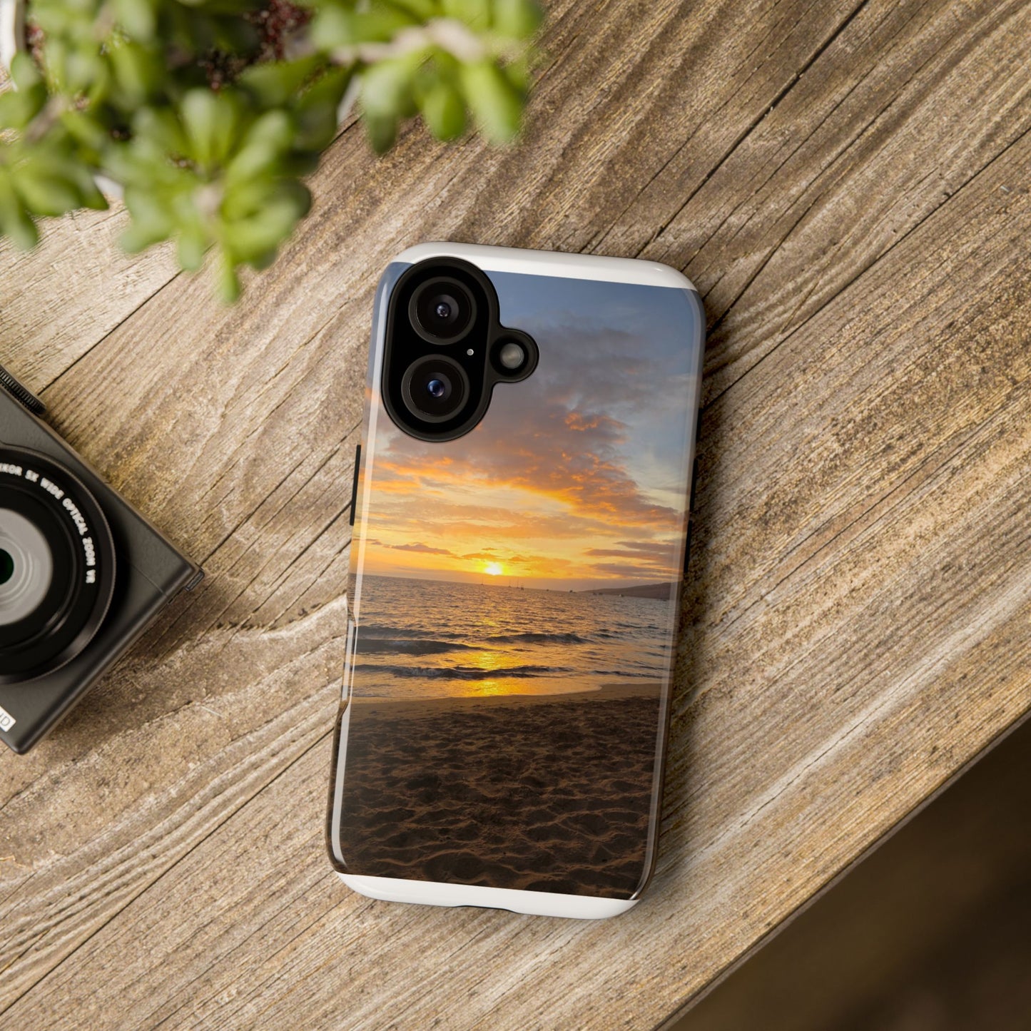 Sunset Beach Tough Phone Case — Durable Sunset Ocean Phone Cover