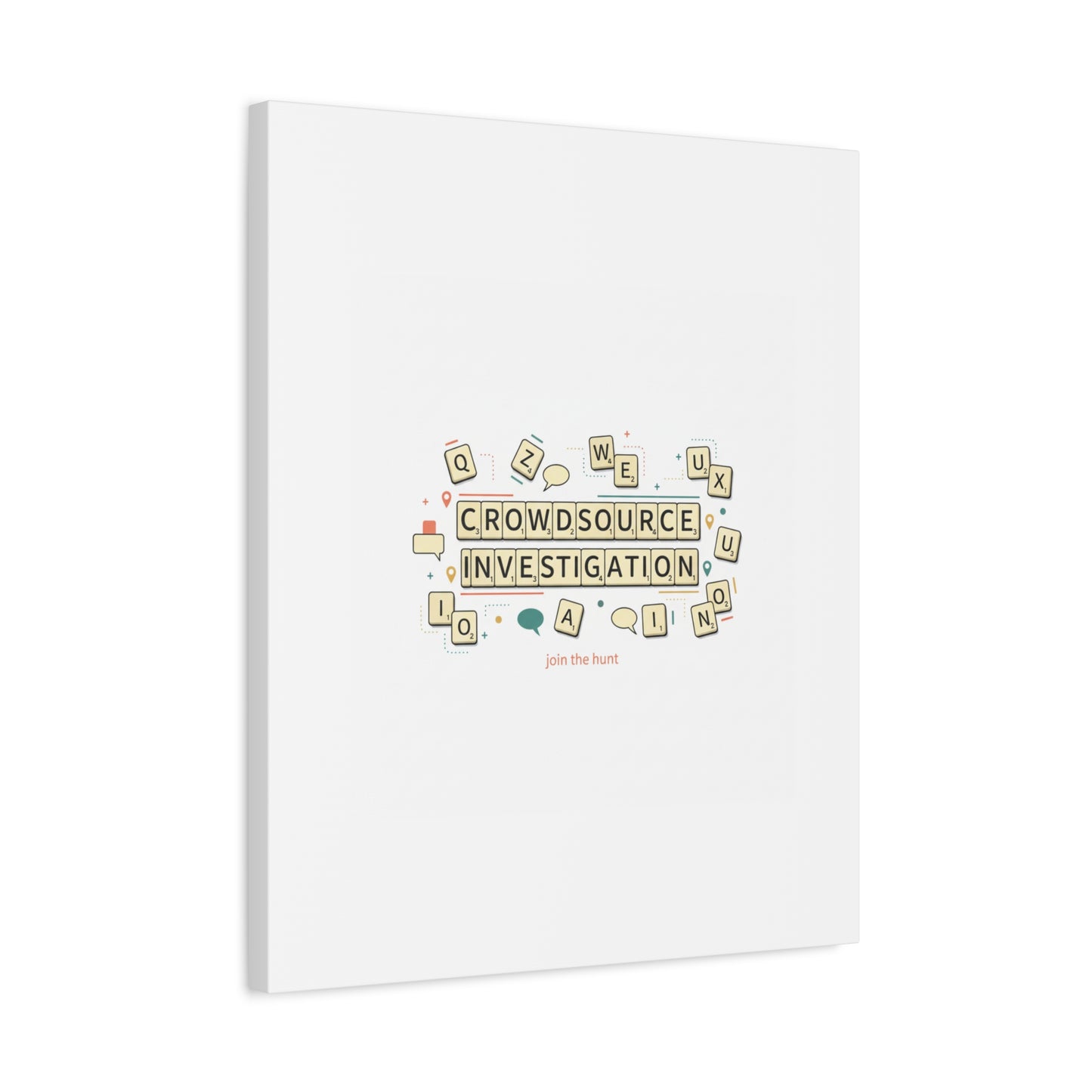 Crowdsource Investigation Canvas | Pixel Art, Gaming UI Wall Art