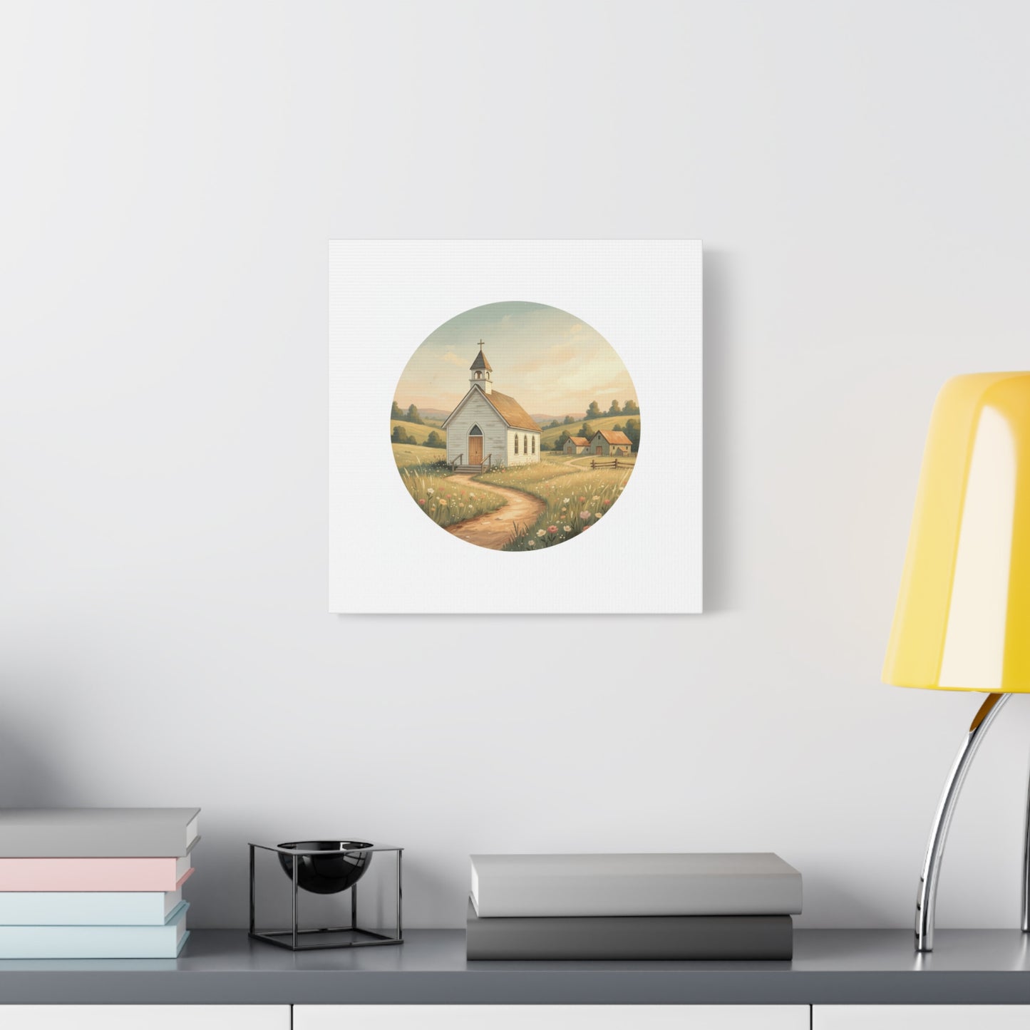 Country Church Matte Canvas, Stretched, 1.25"