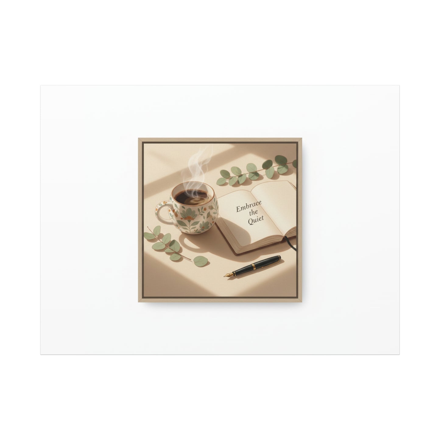 embrace the quiet canvas | morning routine art, sunrise decor