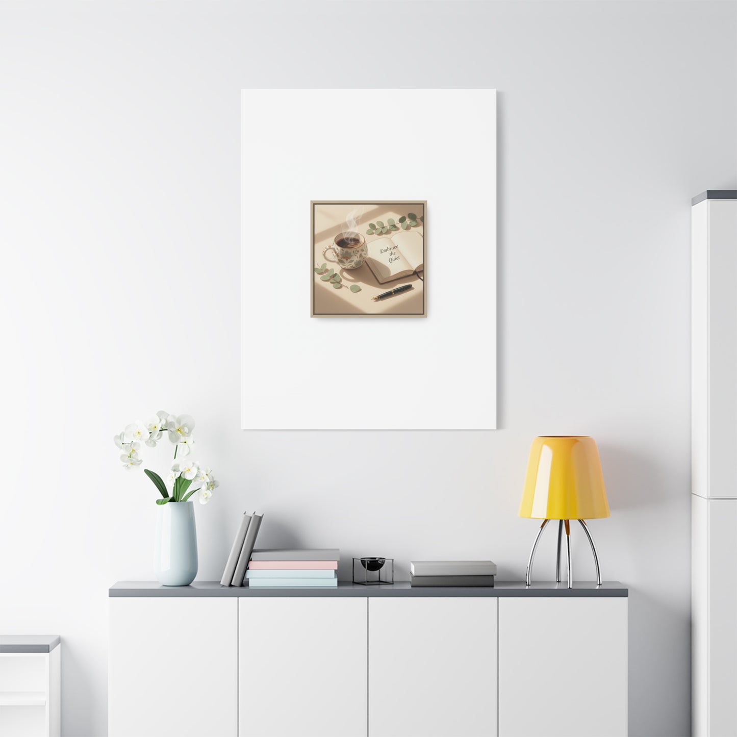 embrace the quiet canvas | morning routine art, sunrise decor