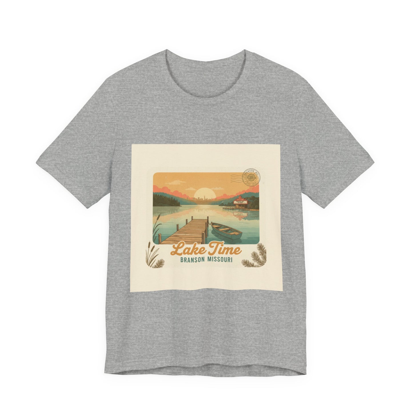 Lake Time Vintage Postcard  Tee