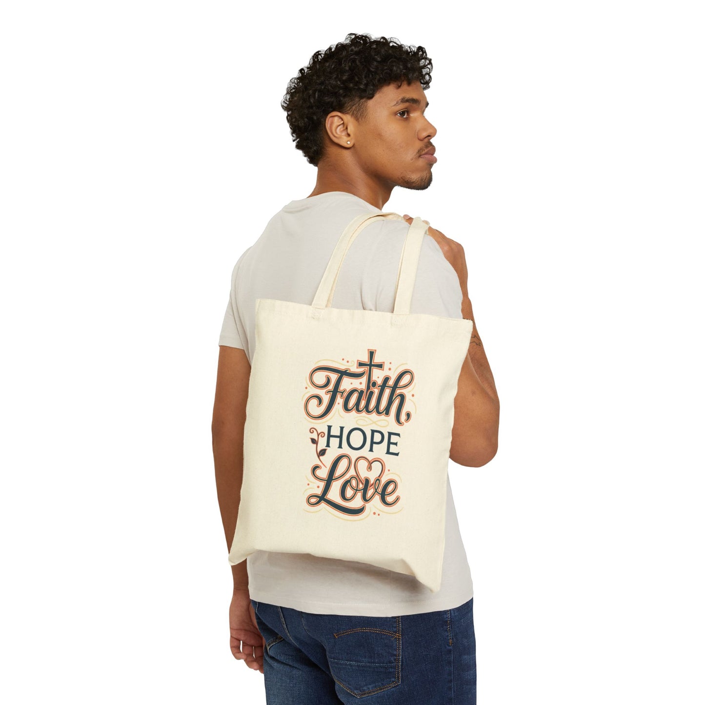 Faith Hope Love --tote