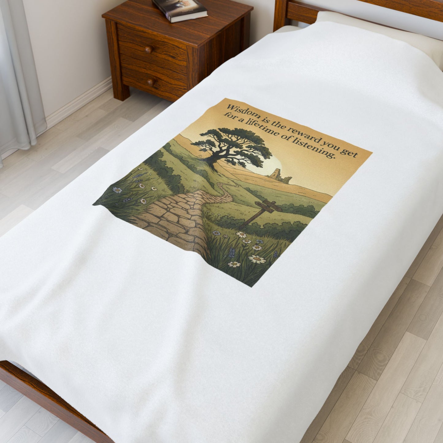 Wisdom quote blanket