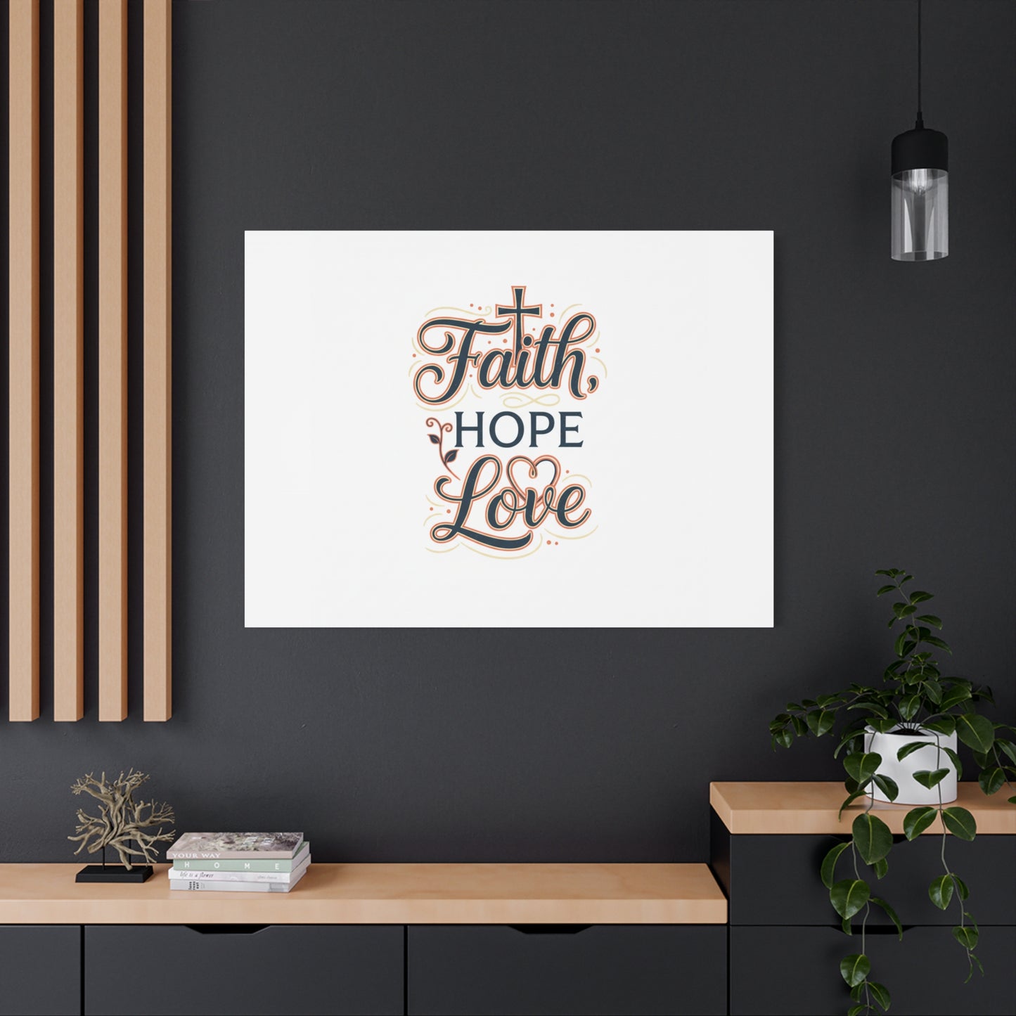 Faith Hope Love canvas, wall art