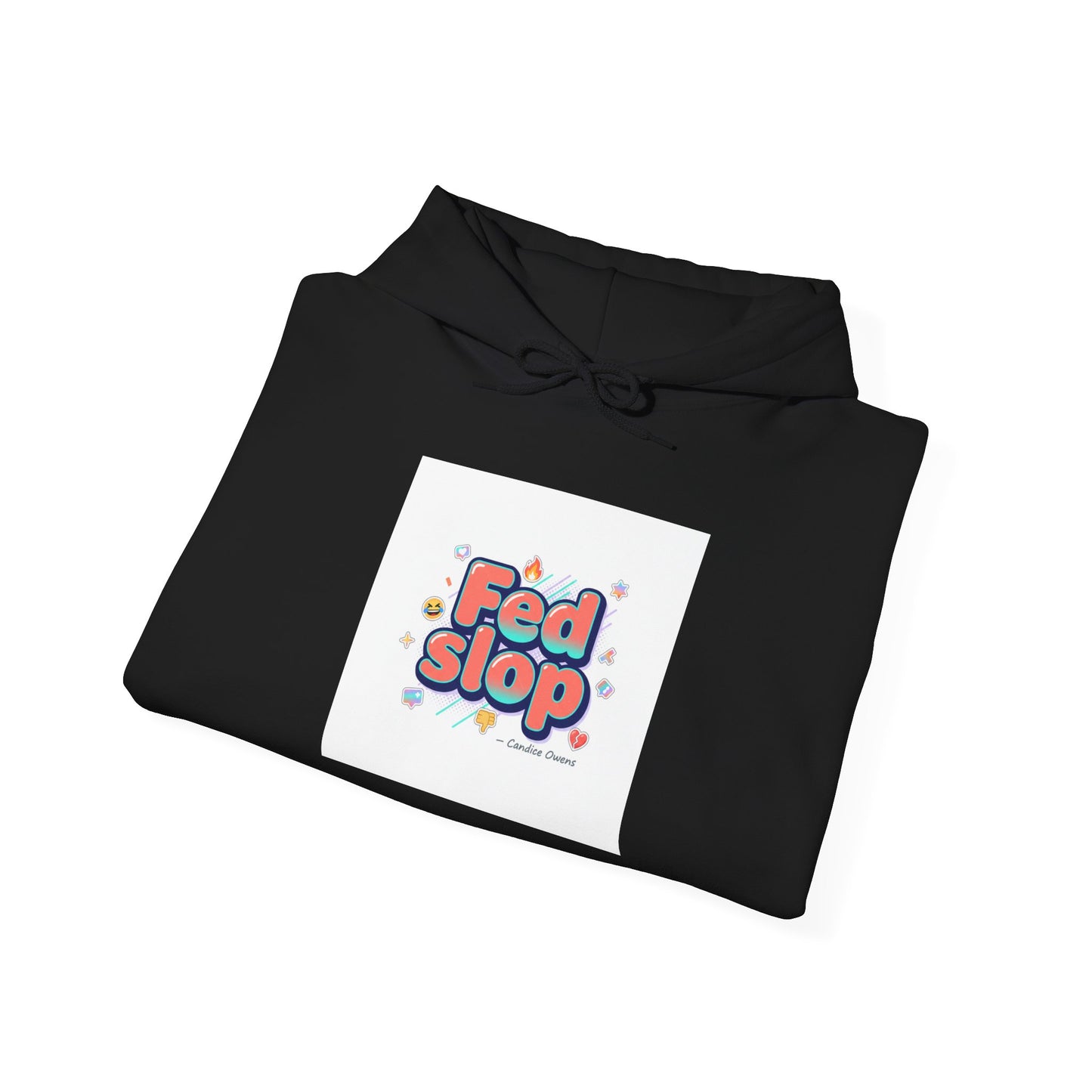 Fed Slop Retro Bubble Logo Hoodie | internet lingo, slang hoodie