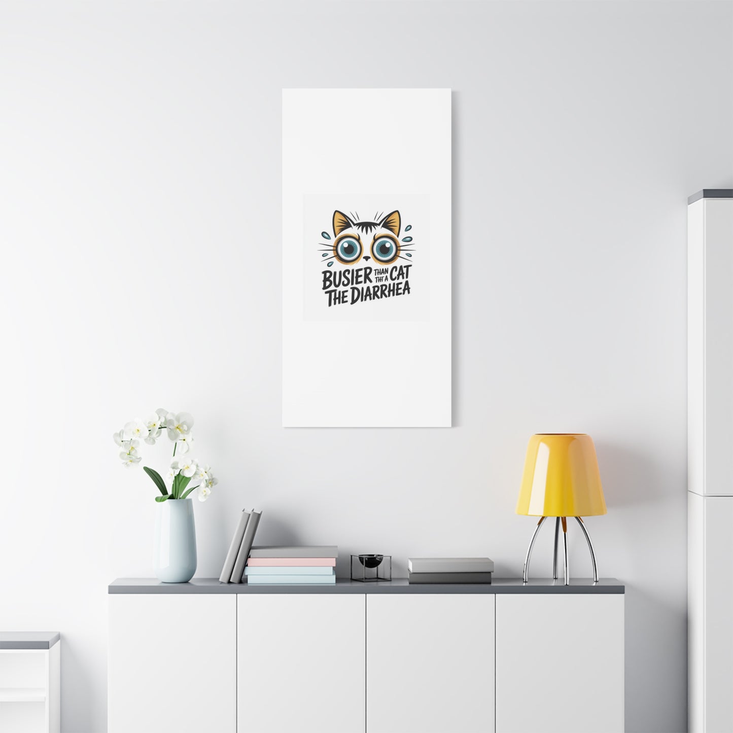 Humorous Cat  Canvas Wall Art
