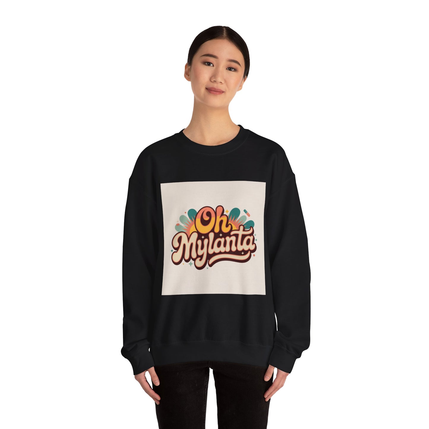 Oh Mylanta Retro Script Crewneck Sweatshirt |