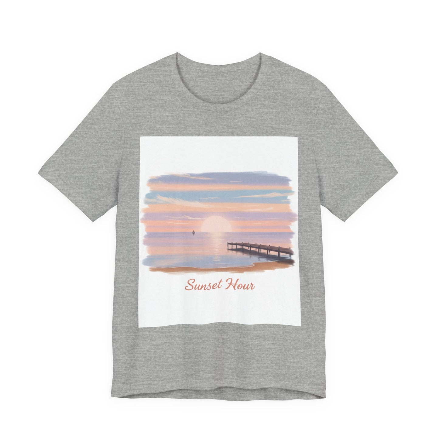 Sunset Pier Minimal Tee