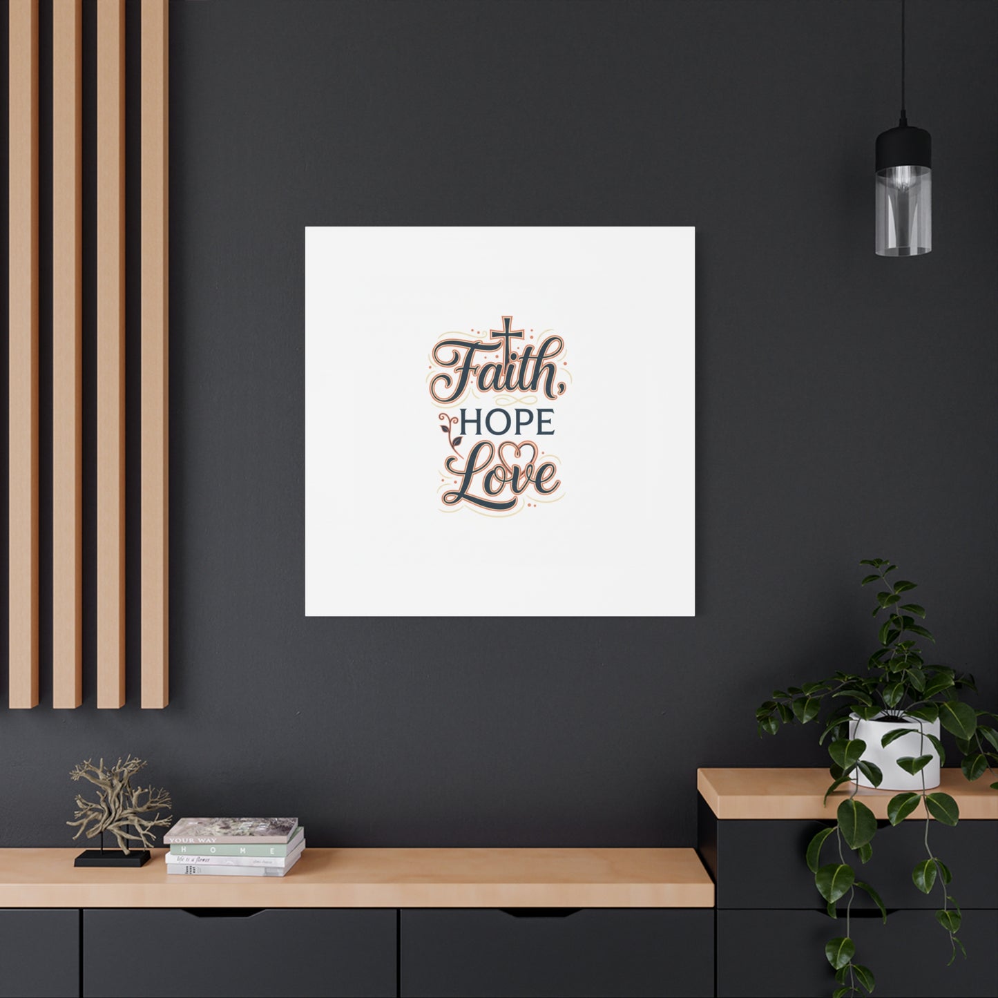 Faith Hope Love canvas, wall art