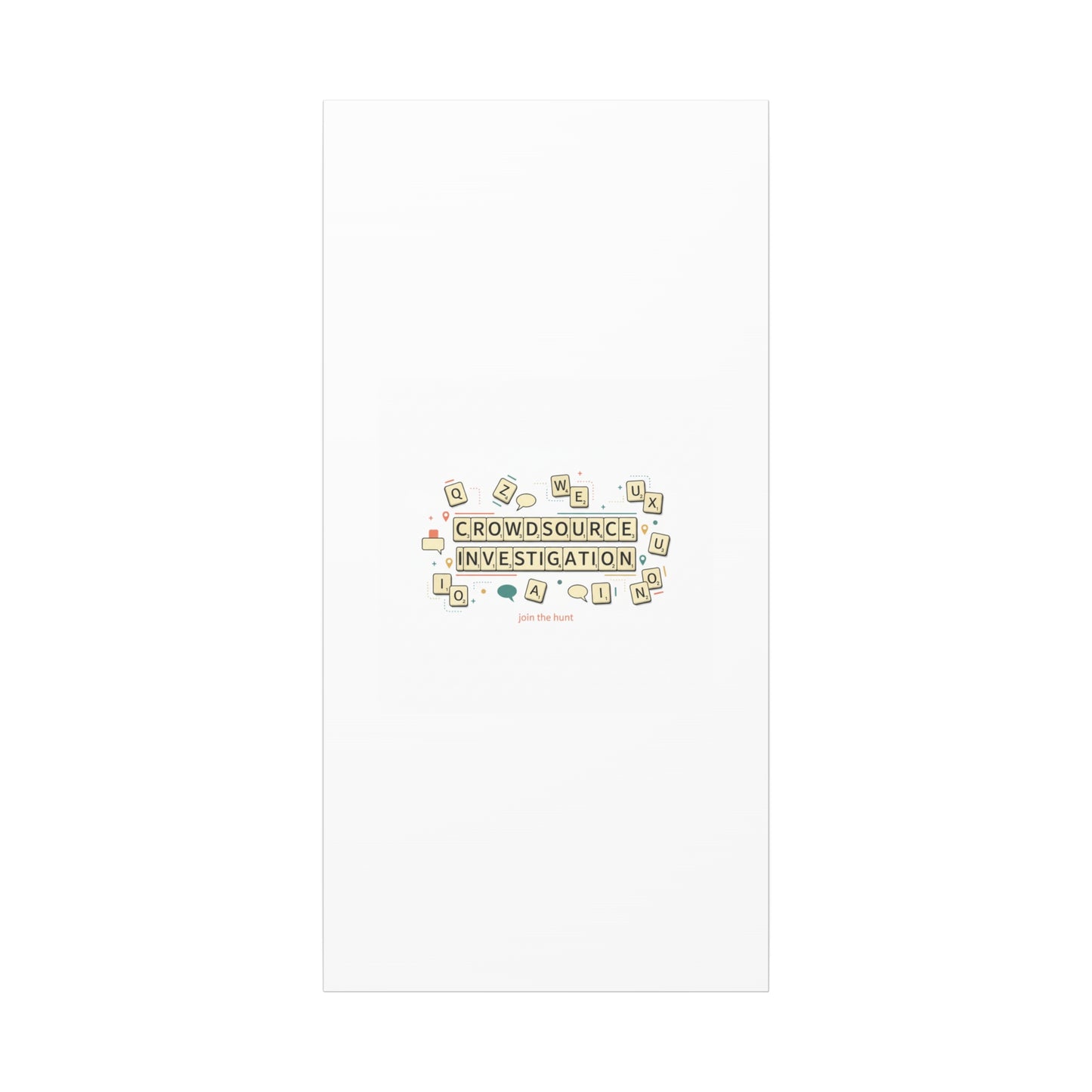 Crowdsource Investigation Canvas | Pixel Art, Gaming UI Wall Art