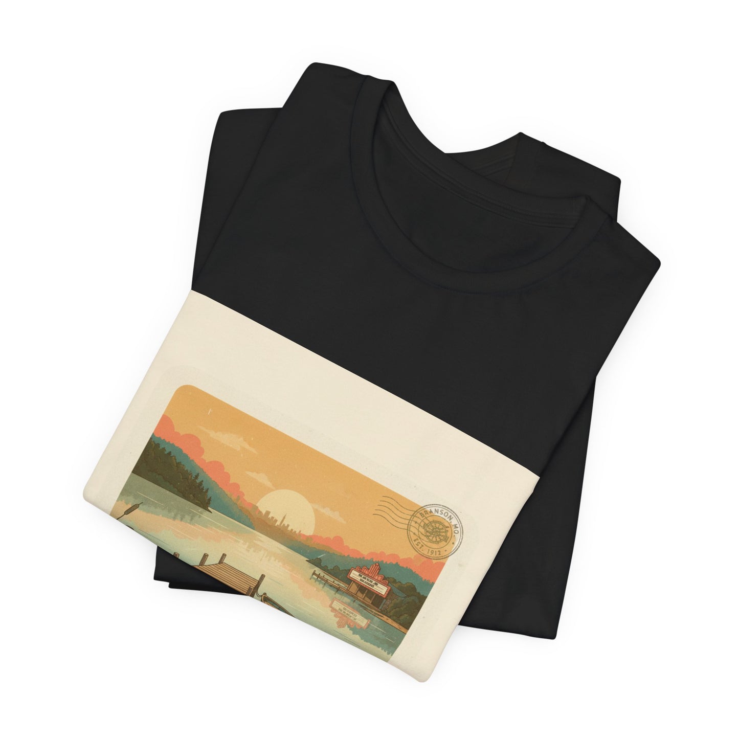 Lake Time Vintage Postcard  Tee