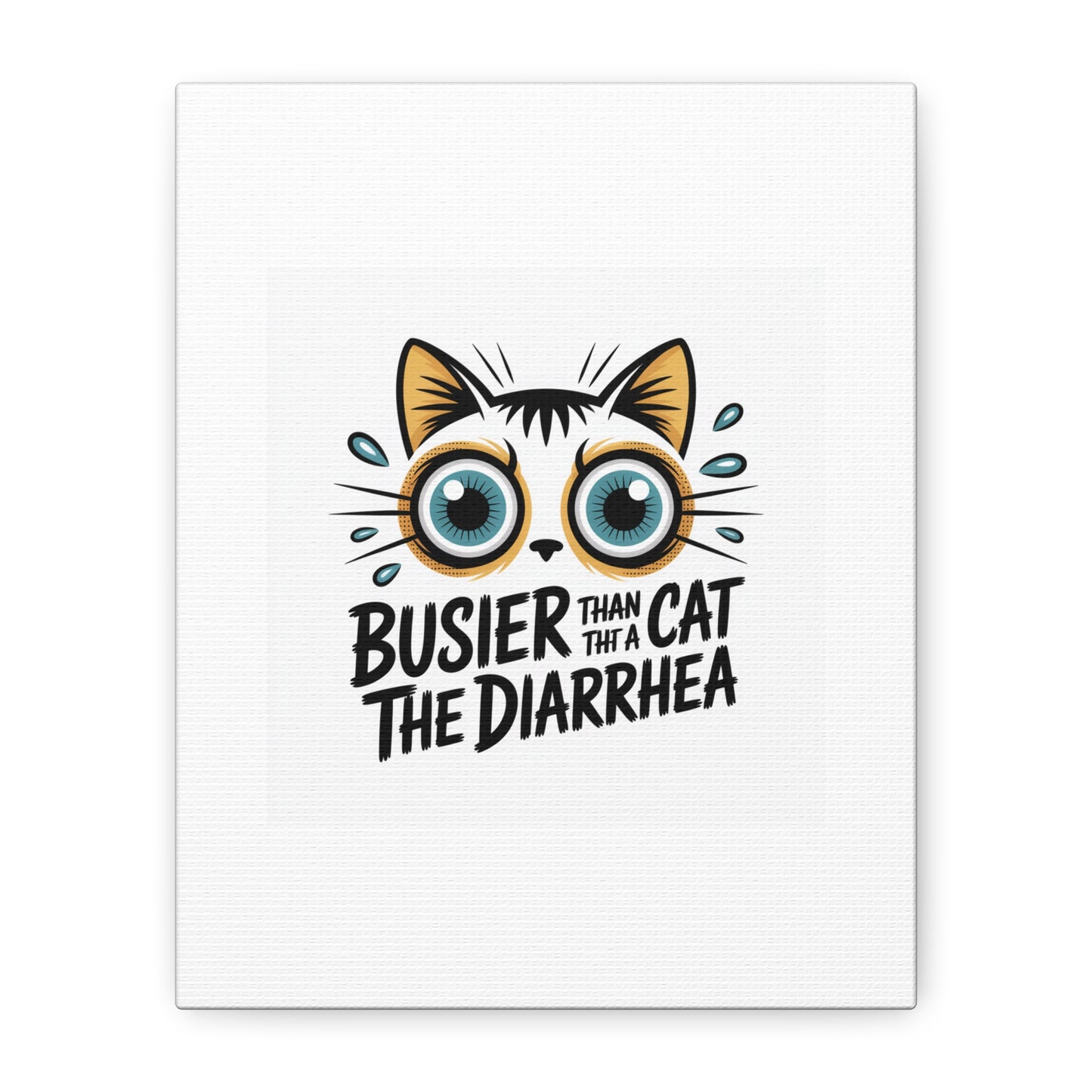 Humorous Cat  Canvas Wall Art