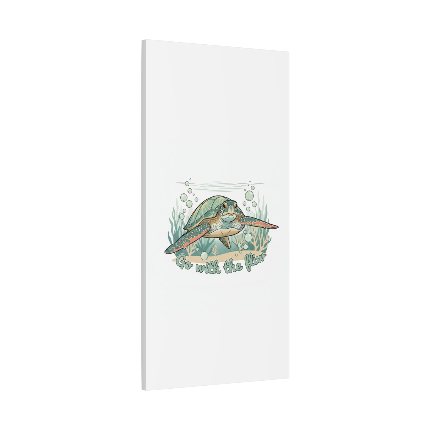 Go with the Flow Turtle Canvas