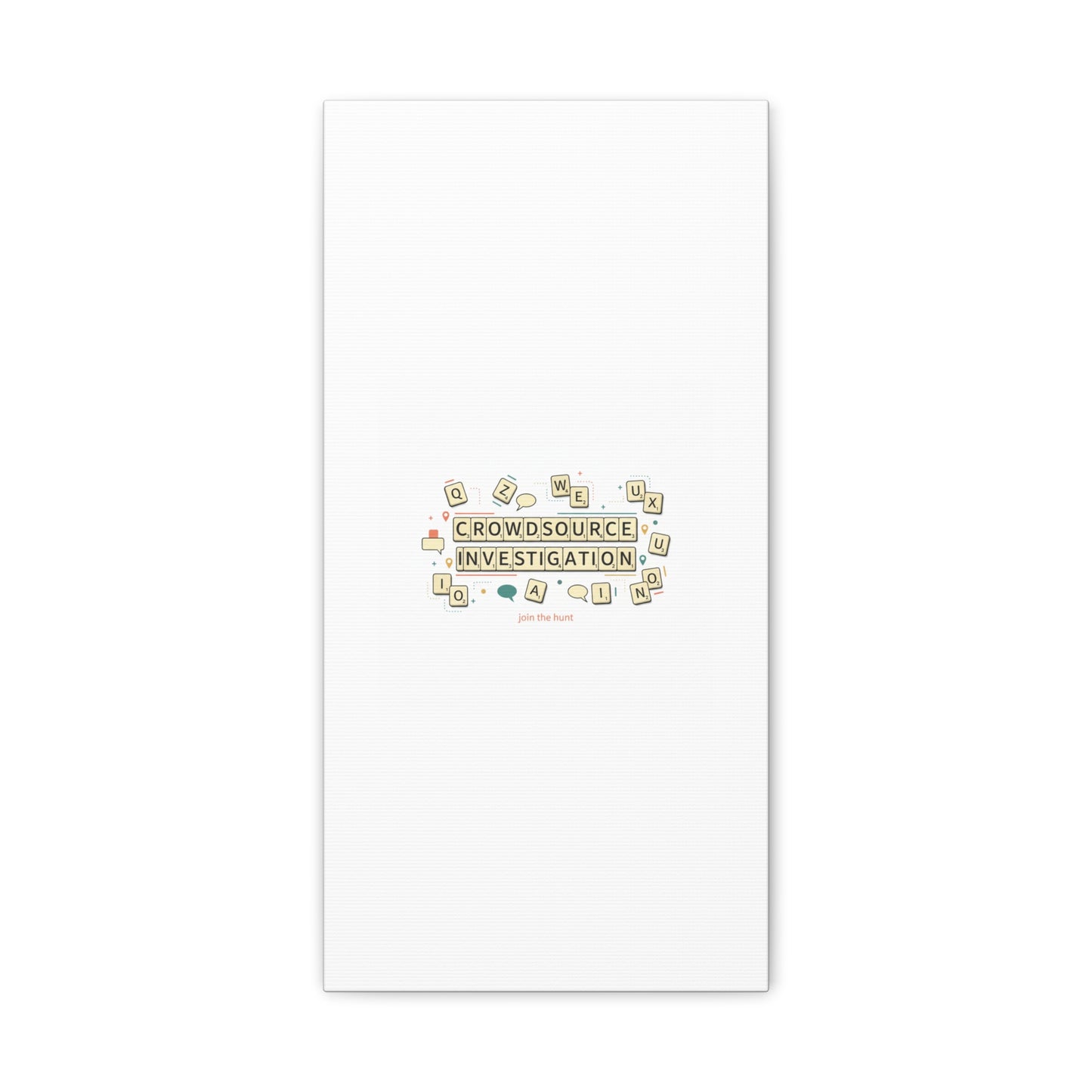 Crowdsource Investigation Canvas | Pixel Art, Gaming UI Wall Art