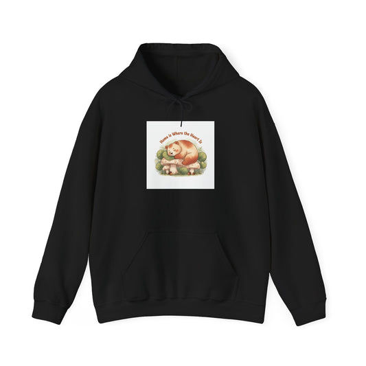 Sleeping Fox Illustration Hoodie | cute animal illustration, winter forest art