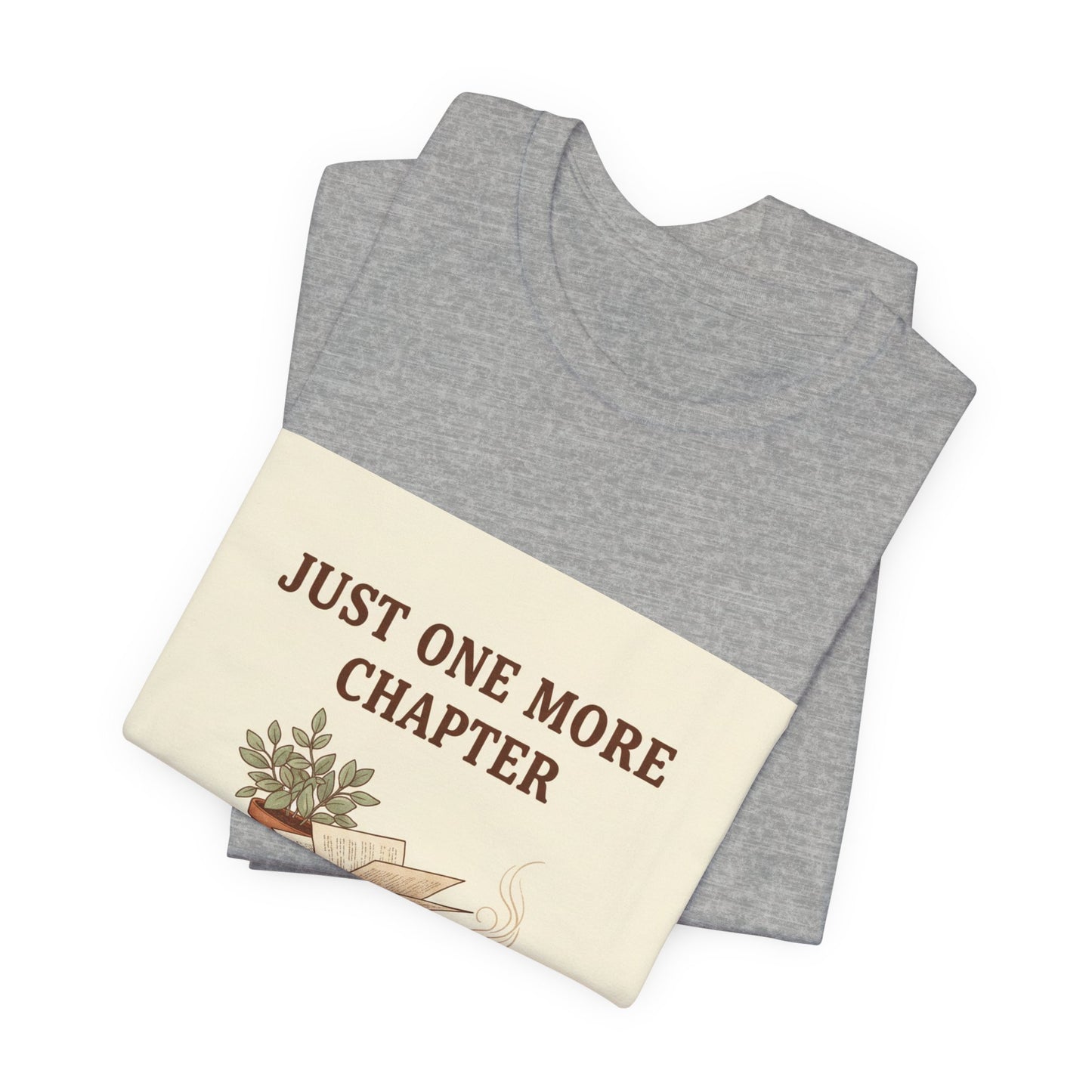 Just One More Chapter T-Shirt | Booklover Shirt, Reading Aesthetic