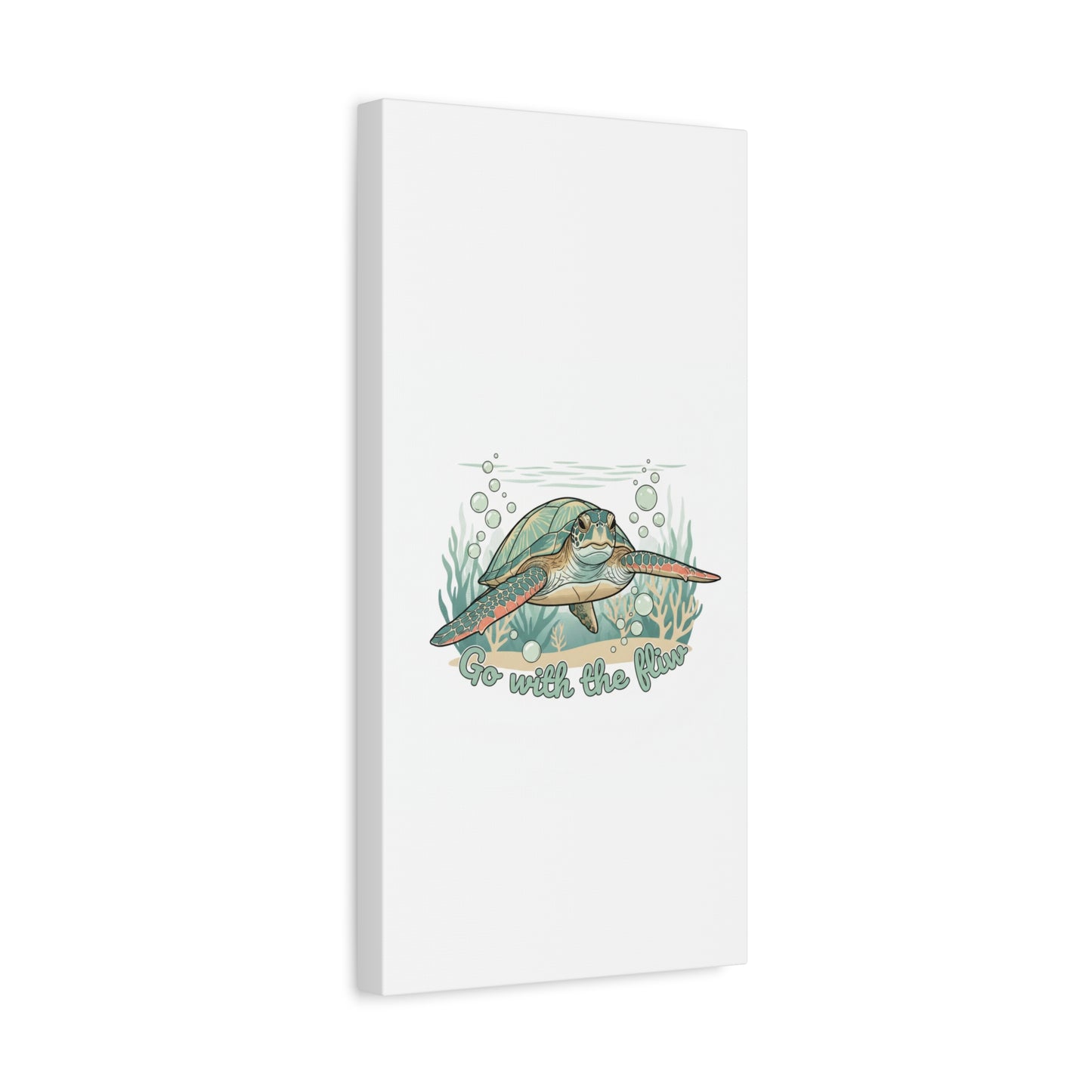 Go with the Flow Turtle Canvas