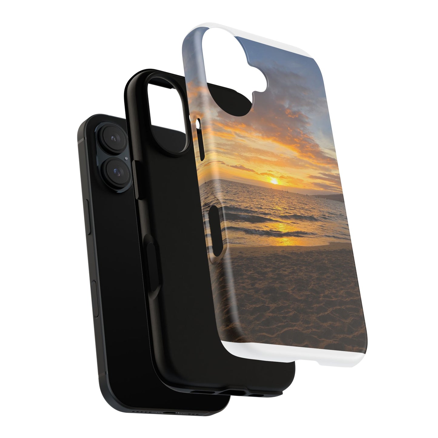 Sunset Beach Tough Phone Case — Durable Sunset Ocean Phone Cover