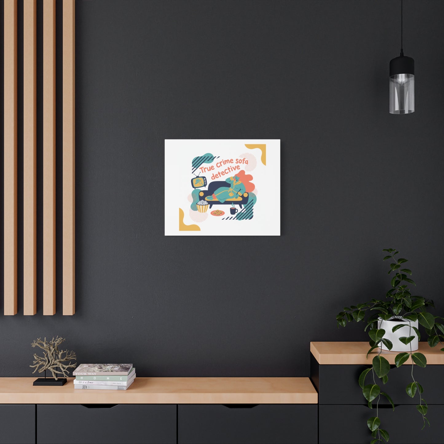 True Crime Sofa Detective Canvas