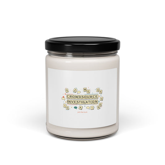 Crowdsource Investigation Candle | Gamer Desk Decor, Pixel Art HUD