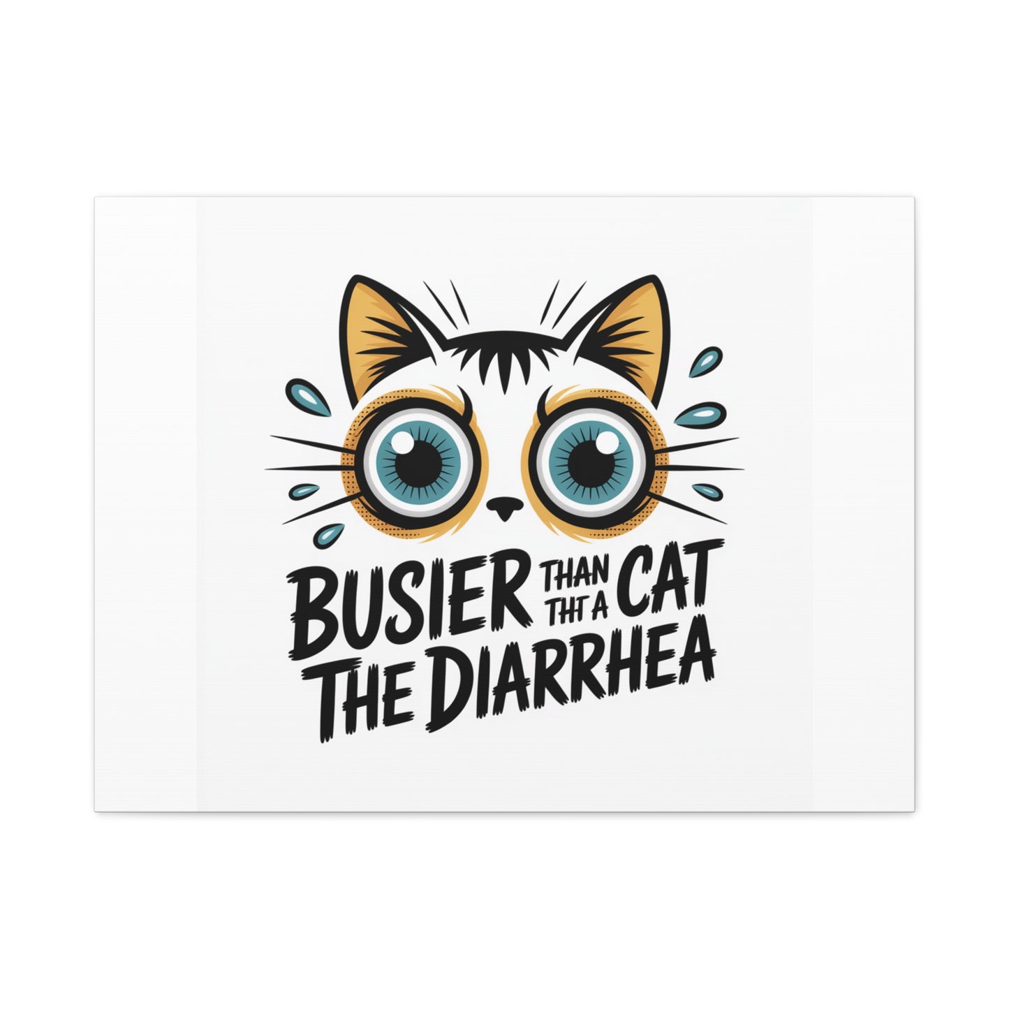 Humorous Cat  Canvas Wall Art